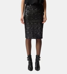 Jupe fourreau à paillettes Pinko