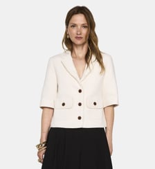 Veste De Tailleur Tweed En Coton Mélangé Valence Maison 123