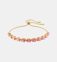 Bracelet Matrix, Rose, Doré à l’or 18 carats (750/1000) Swarovski