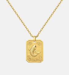 Collier Zodiaque Poisson Doré en Acier 316L Phebus