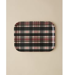 Plateau en bois motif Tartan Cyrillus