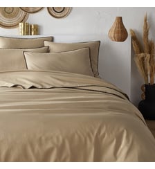Housse de couette en coton lavé, brodée La Redoute Interieurs