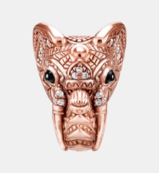 Thomas Sabo Bead éléphant doré or rose 18 carats, Argent sterling 925 Thomas Sabo