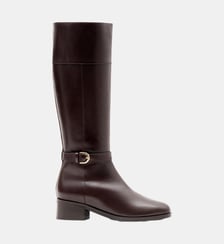 Colby - Bottes En Cuir Veau Lisse Expresso Parallèle