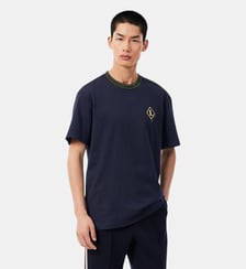 T-shirt fabriqué en France rayures badge Lacoste