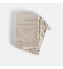 Lot de 4 gants de toilette en coton peigné 600g/m2 La Redoute Interieurs
