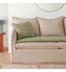 Matelas d'assise en coton imprimé block-print La Redoute Interieurs