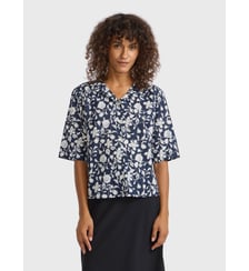 chemise en coton col officier Agnès b.