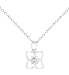 Collier Fiorella en Argent avec diamant blanc La Garçonne Diamant