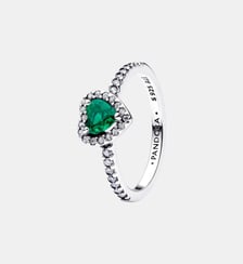 Bague Cœur Vert Royal Surélevé Pandora