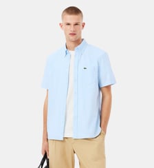 Chemise manches courtes regular fit Oxford Lacoste