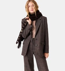 Veste de tailleur avec ceinture Maje