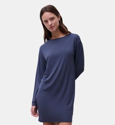 Chemise de nuit manches longues matière douce Chantelle