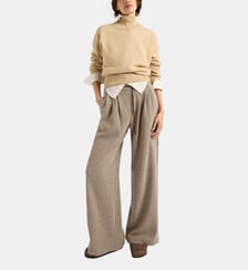 Pantalon lanzarote bis en pied-de-poule Momonì