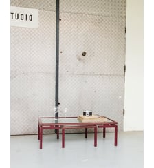 Nsemble de tables basses en métal Liv N°285- Produit chiné Debongout