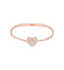 Magic touch bague chaîne cœur Djula