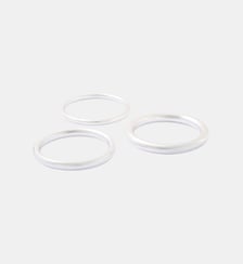 Set de 3 joncs argenté Balaboosté