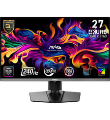Ecran PC Gamer MAG 272UP X24 27" 4K 240Hz QD-OLED HDR True Black 400 HDMI 2.1 USB-C 15W Adaptive-Sync MSI