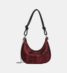 Sac demi lune Shiny Event en coton Lancaster