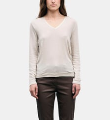 T-shirt à col V en satin - BELEN Gerard Darel