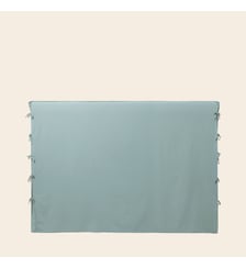 Housse De Tête De Lit  Satin de coton lavé uni à nouettes Madura