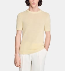 T-shirt en maille fine Sandro