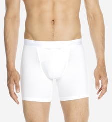 Boxer long à teneur coton logotypé Hom