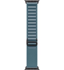Bracelet 49 mm Medium Boucle Alpine bleu clair Apple