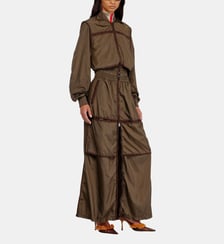 Veste en nylon avec bandes ton sur ton Diesel