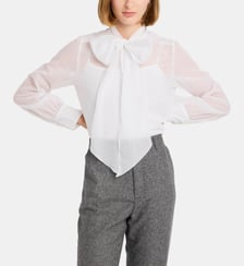 chemise en voile de coton blanc Agnès b.