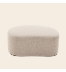 Pouf  Revêtement en tissu texturé Madura