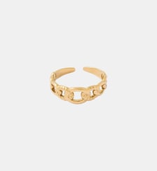 Bague effet chaîne Acier Inoxydable doré Balaboosté