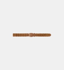 Ceinture tressée en suède Maje
