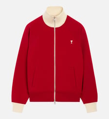 Sweatshirt zippé unisexe en coton Ami de Coeur AMI Paris