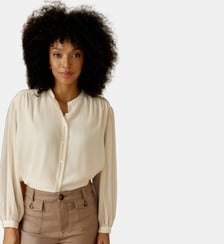 Blouse manches longues col rond uni BRINDO La Petite Etoile