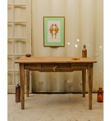 Table à manger en bois Romy N°1610 - Produit chiné Debongout