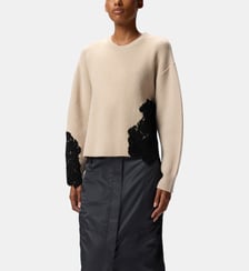 Pull à col rond en dentelle Pinko