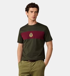T-Shirt Coupe Regular Avec Panneau À Blason Hackett London