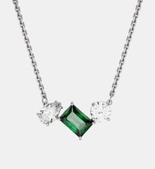 Pendentif Mesmera, Vert, Métal rhodié Swarovski