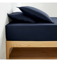 Drap-housse en satin de coton lavé, 118 fils La Redoute Interieurs