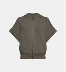 Sweat oversize à manches courtes et capuche - MILENE Gerard Darel