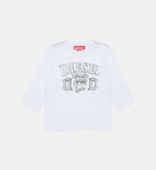T-shirt manches longues avec logo Diesel Kids