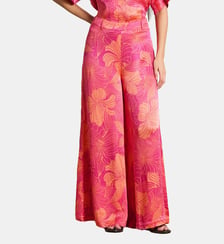 Pantalon long imprimé floral La Fée Maraboutée