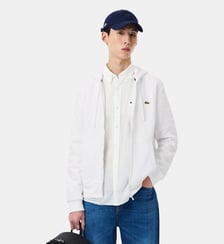 Sweatshirt à capuche zippé molleton Lacoste