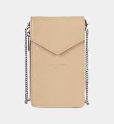 Sac pochette pour smartphone cuir grainé Lancaster