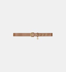 Ceinture en cuir à œillets Maje