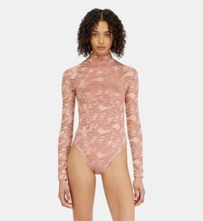 Body en dentelle nylon avec dos ouvert Diesel