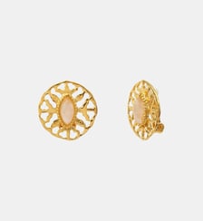 Boucles d'oreilles clips   doré à l'or fin - Arizona Dream Satellite