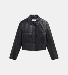 Veste courte en cuir vieilli - PETRA Gerard Darel