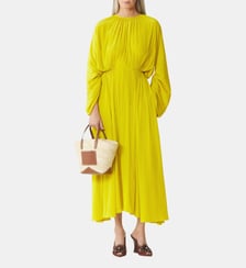 Robe Cintrée En Charmeuse Lanvin